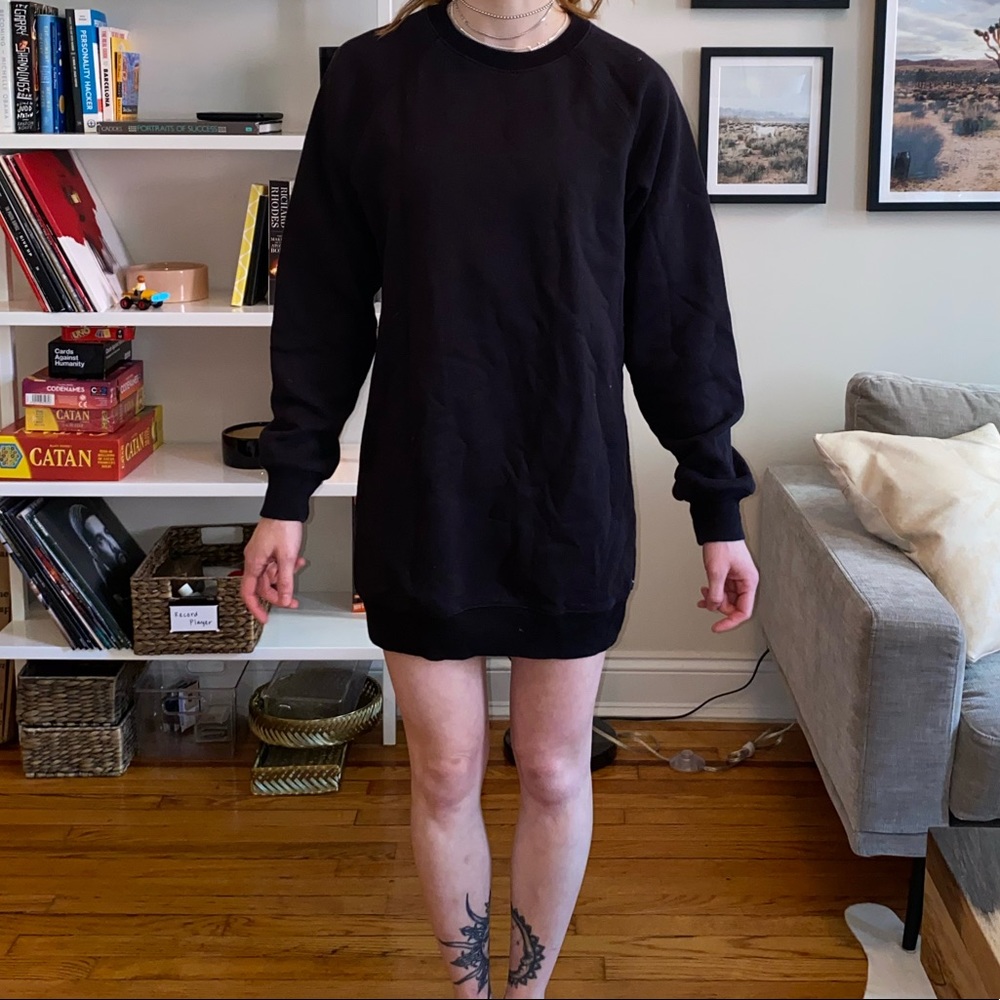 Black TNA Sweatshirt Dress